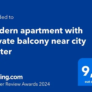  Apartment Modern With Private Balcony Near City Center