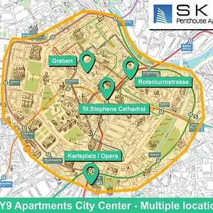 Appartement Sky9 Center, Wenen